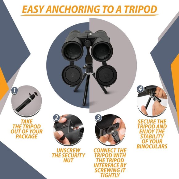Long Range and High Powered Lightweight Binocular Kit for Bird Watching 10x42 - Picture 4 of 10